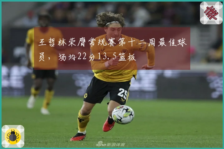 王哲林荣膺常规赛第十二周最佳球员，场均22分13.5篮板
